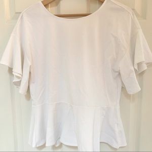 Banana Republic flutter sleeve blouse